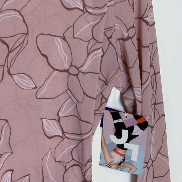 JoyLab Semi-Sheer Floral Long Sleeve Top in Pink NWT Size XL - Picture 3 of 4